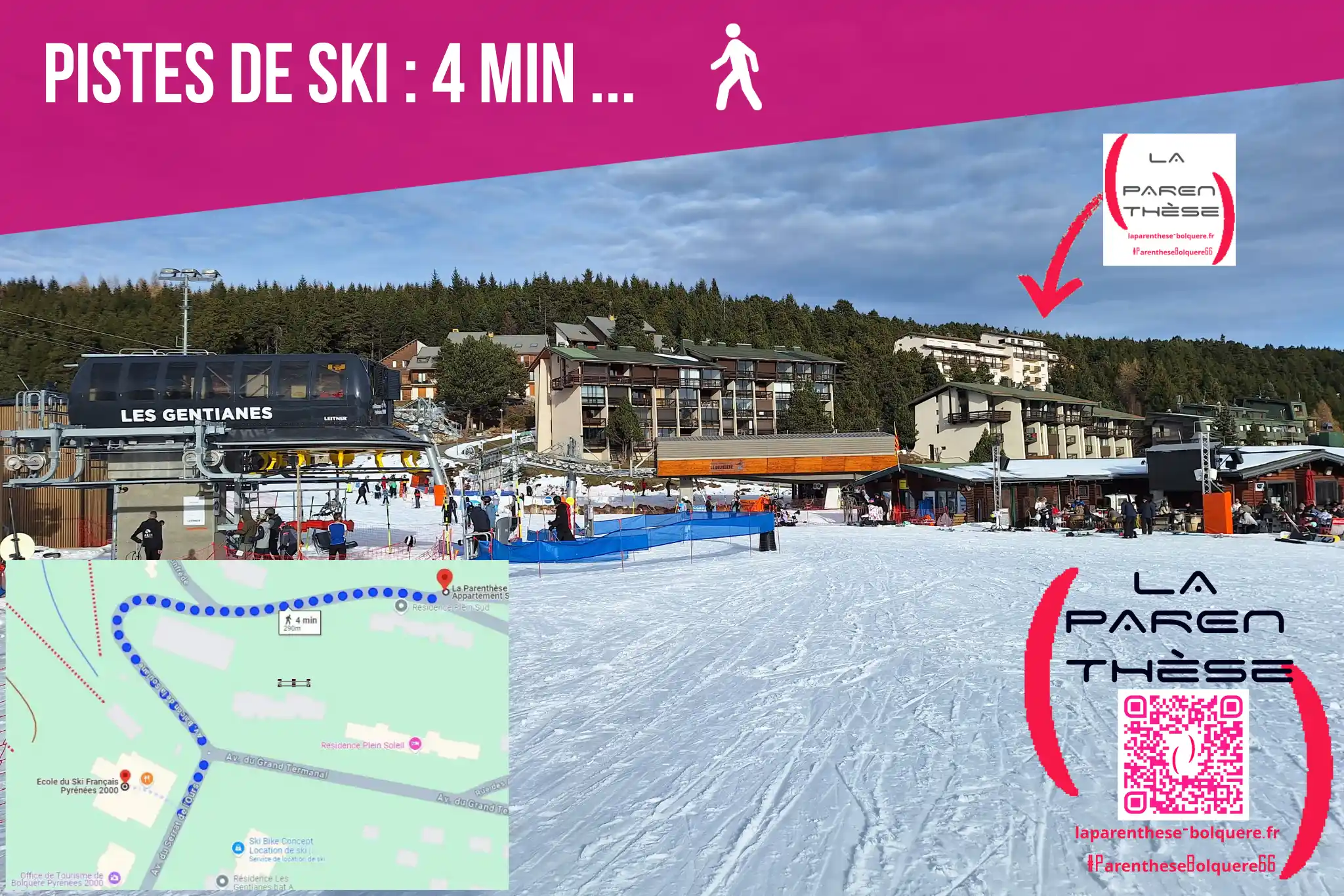 Votre appartement tout proche des pistes de ski de Pyrénées 2000